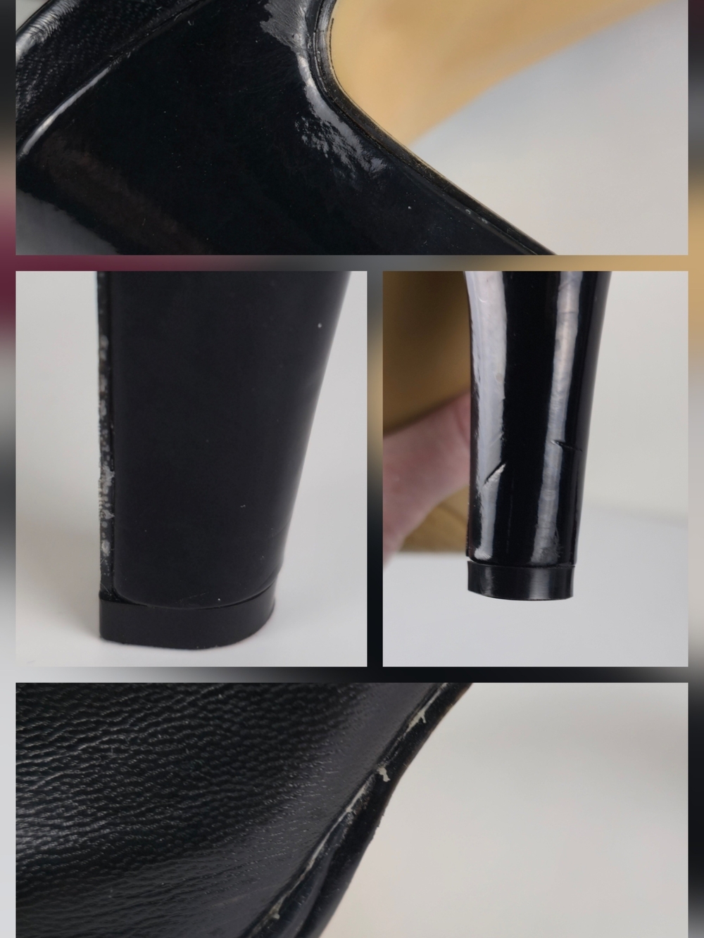 Bandolino Ludlow Crisscross Black Leather Slingback Heels - Picture 12 of 15